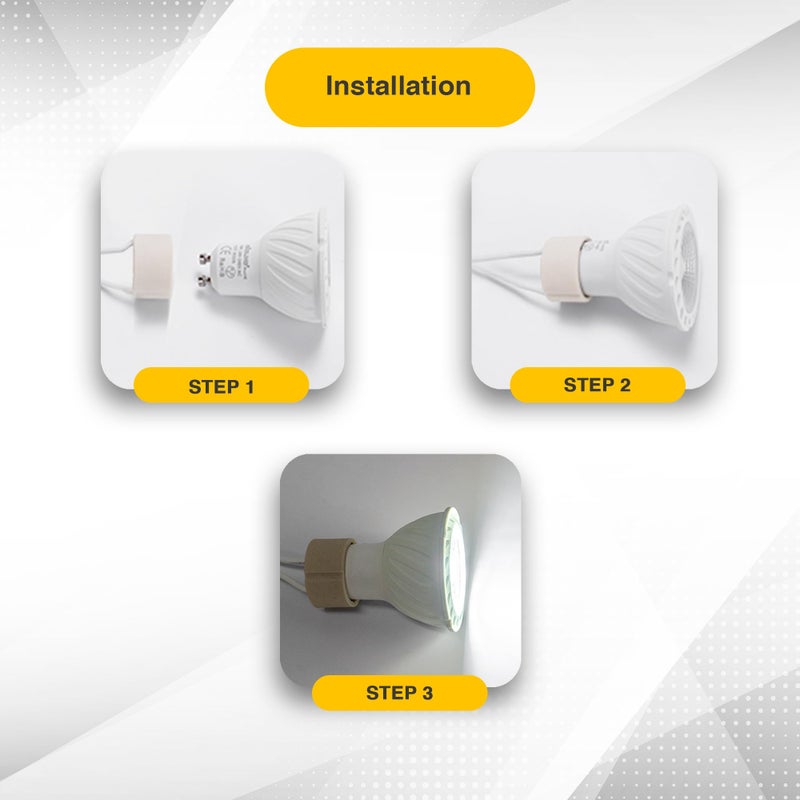 DEMASLED GU10 Base Socket 10 Pack Ceramic Socket Lamp Connector with Wire Length 5.12 inch - 13cm. Base Holder for Led Halogen CFL Light Dimmable - Image 5